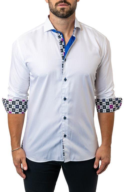 Maceoo Einstein Target 36 White Contemporary Fit Button-Up Shirt at Nordstrom Product Image