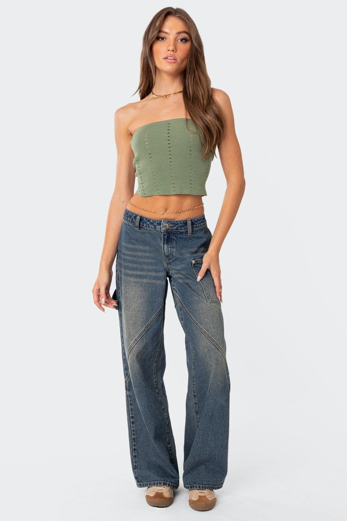 Serena Low Rise Carpenter Jeans Product Image