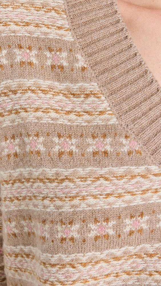 Faherty Highland Fair Isle V Neck Sweater | Shopbop Product Image