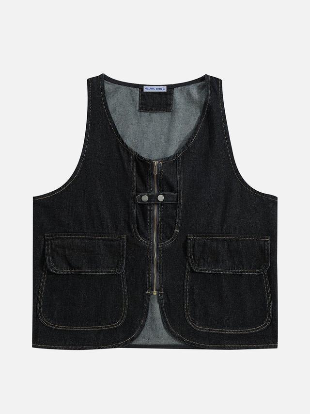 Aelfric Eden Vintage Denim Vest Product Image