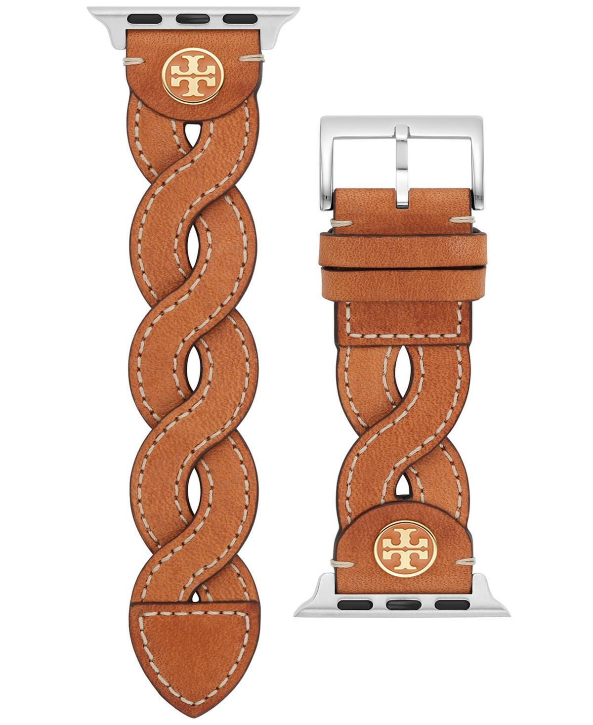 Tory Burch Braided Leather 20mm Apple Watch Watchband Product Image