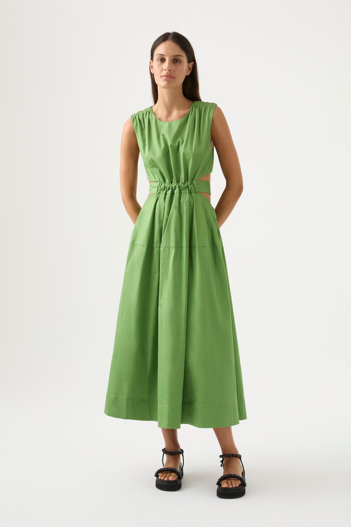 Zorina Tie Midi Dress Product Image