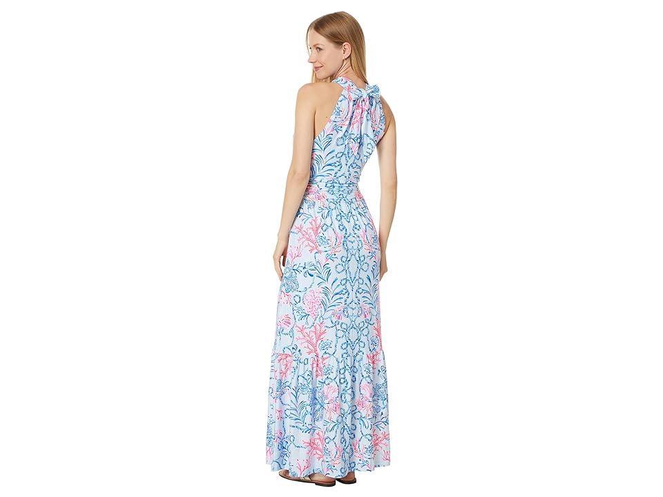 Lilly Pulitzer Montecito Halter Maxi Dre (Multi Naut Today Engineered Knit Maxi Dress) Women's Dress Product Image