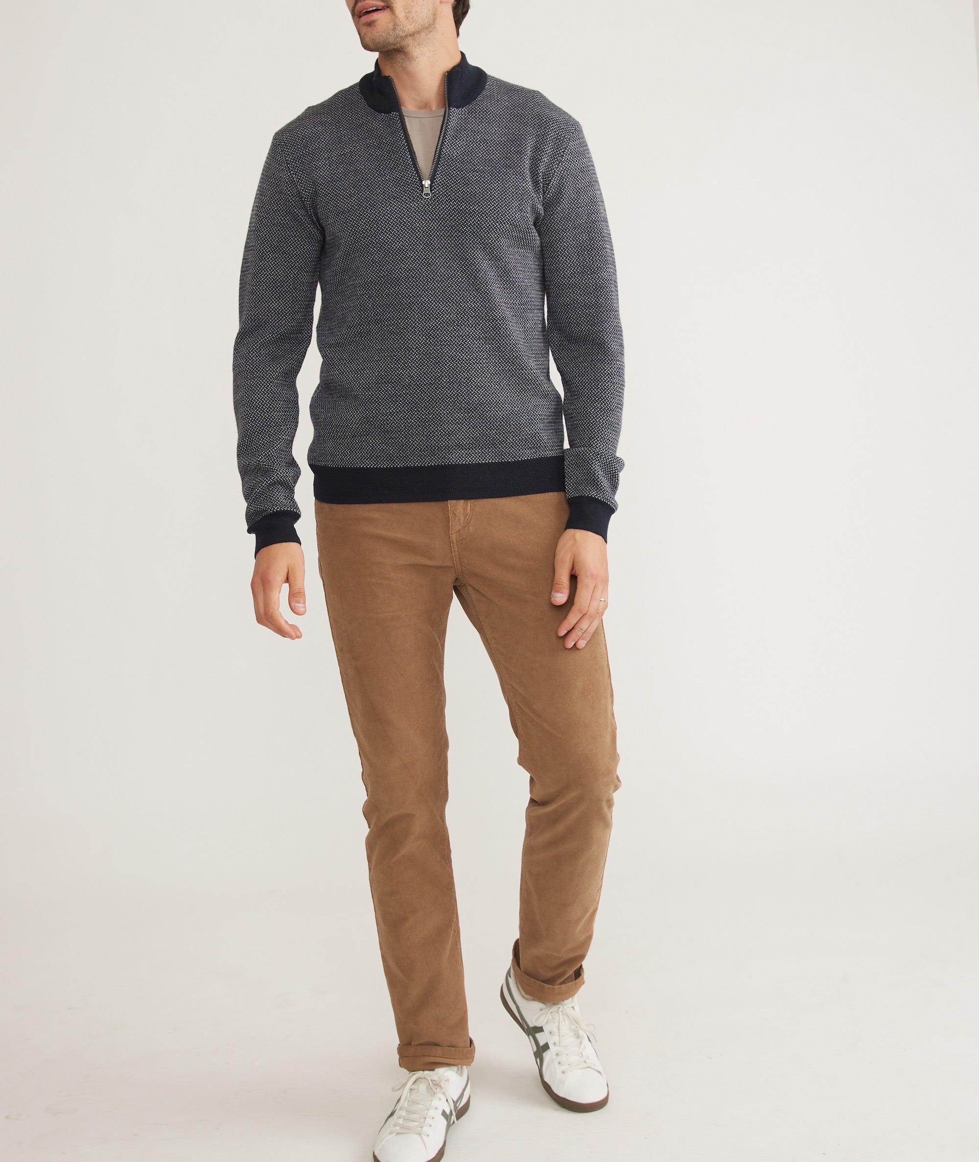 Textured Sweater Quarter Zip Product Image