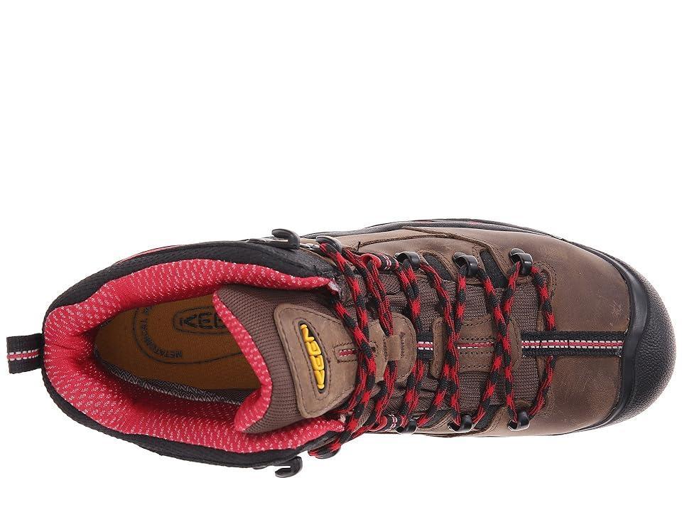 KEEN Utility Pittsburgh (Steel Toe) (Bison/Red) Men's Work Boots Product Image