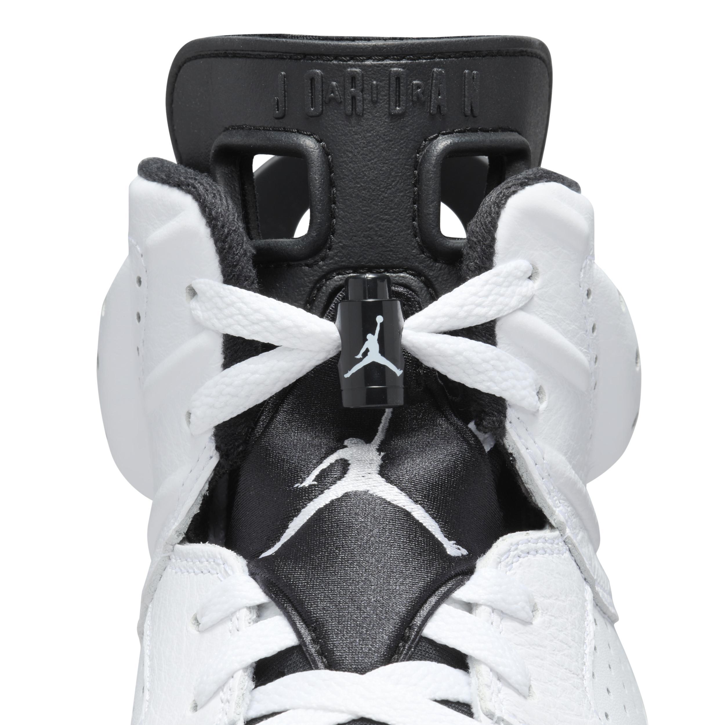 Jordan Mens Retro 6 - Basketball Shoes White/Black Product Image