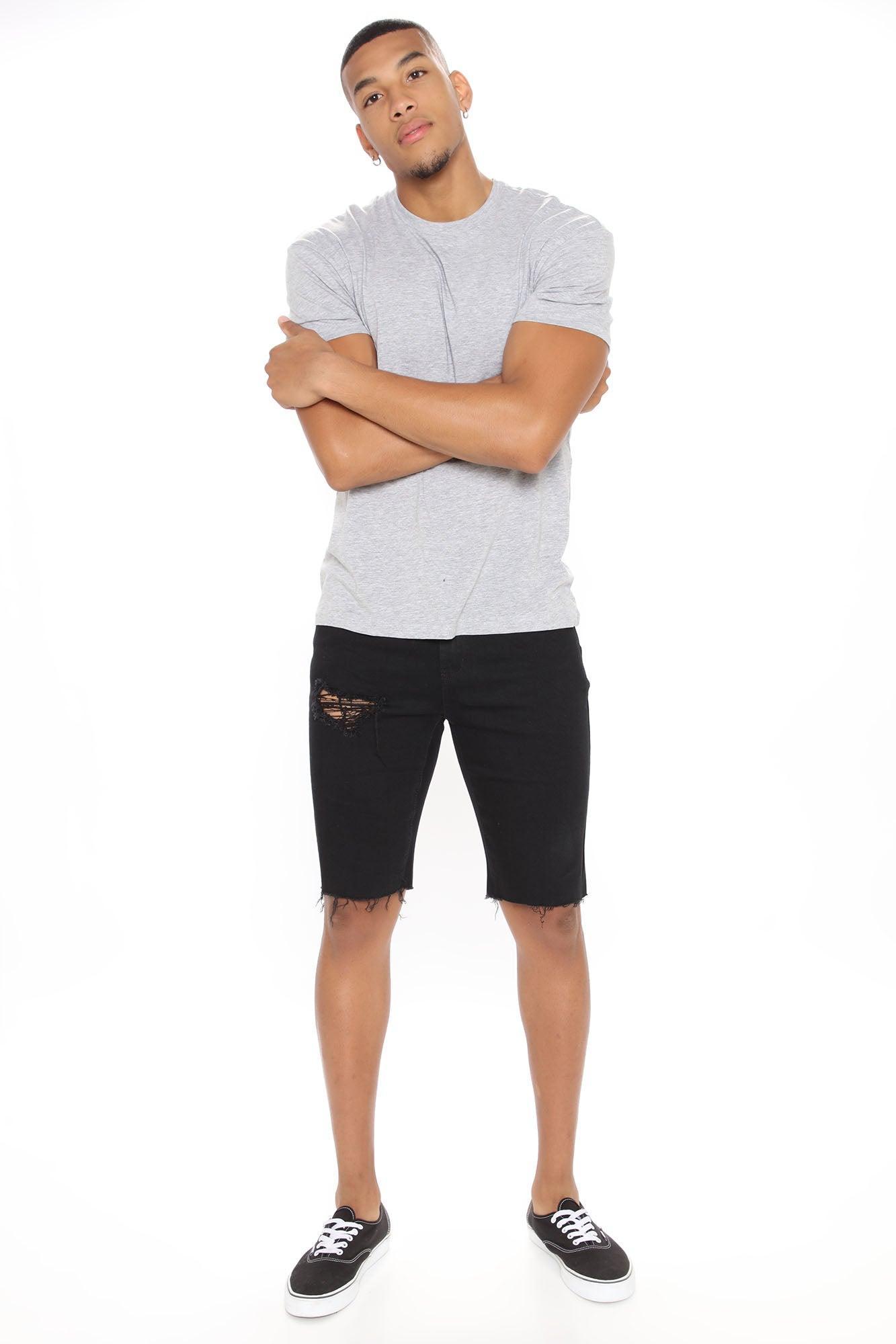 Earl Denim Shorts - Black Product Image