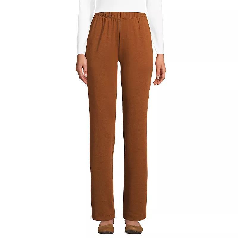 Womens Lands End Sport Knit High Waist Pants Product Image