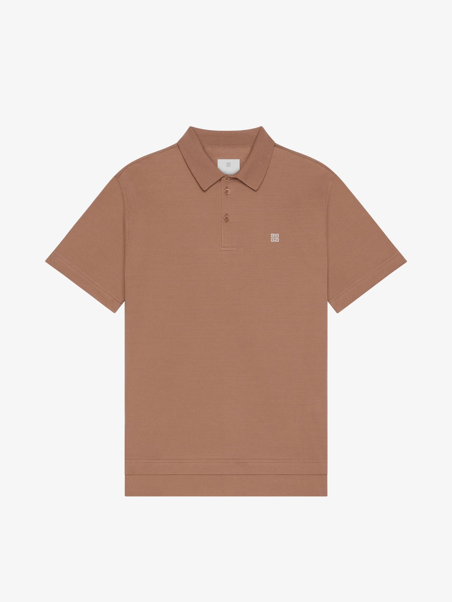 Polo in cotton with 4G detail Product Image