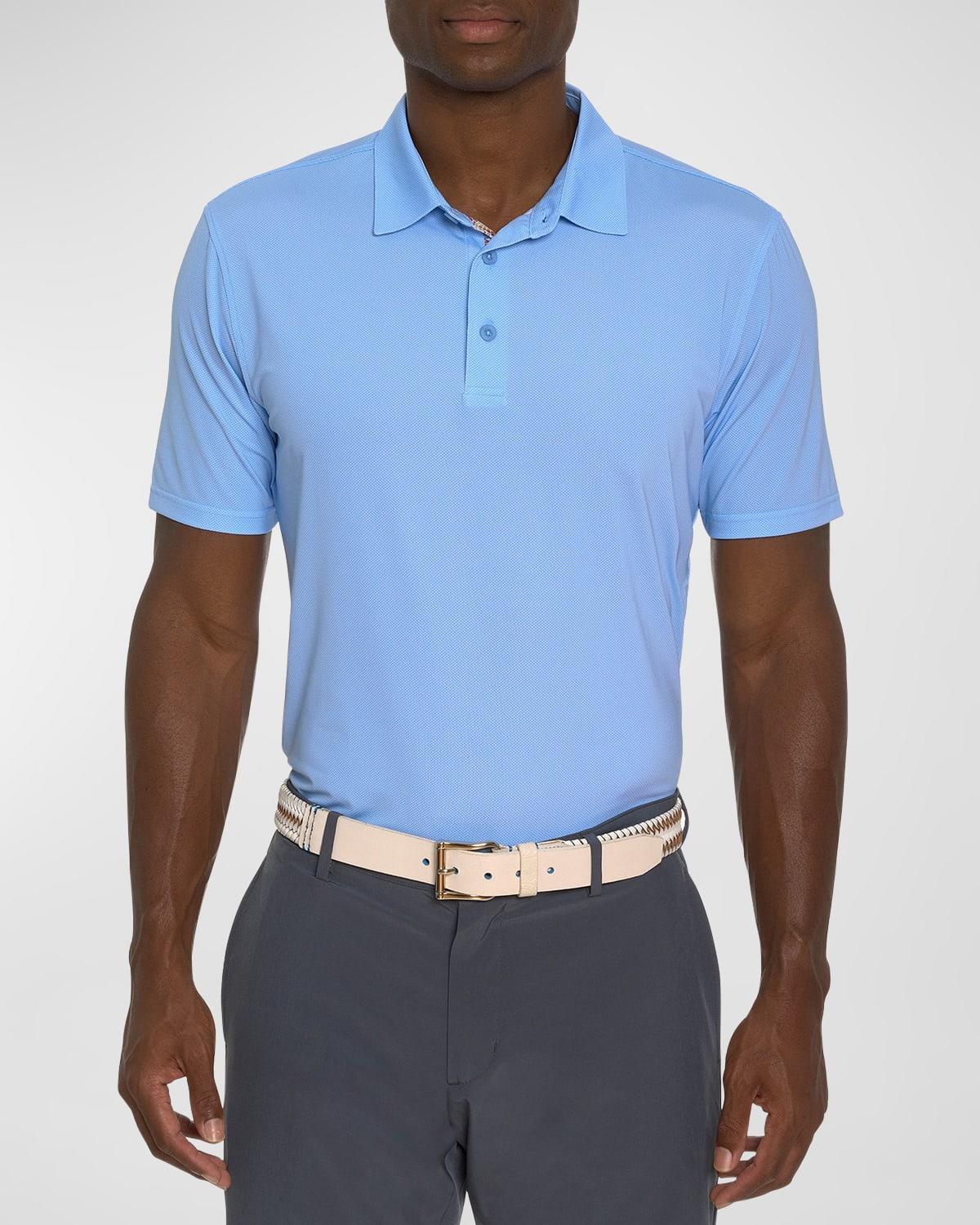 Mens Hyde Short-Sleeved Knit Polo Shirt Product Image