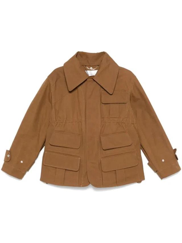 Cotton Jacket In Beige Product Image