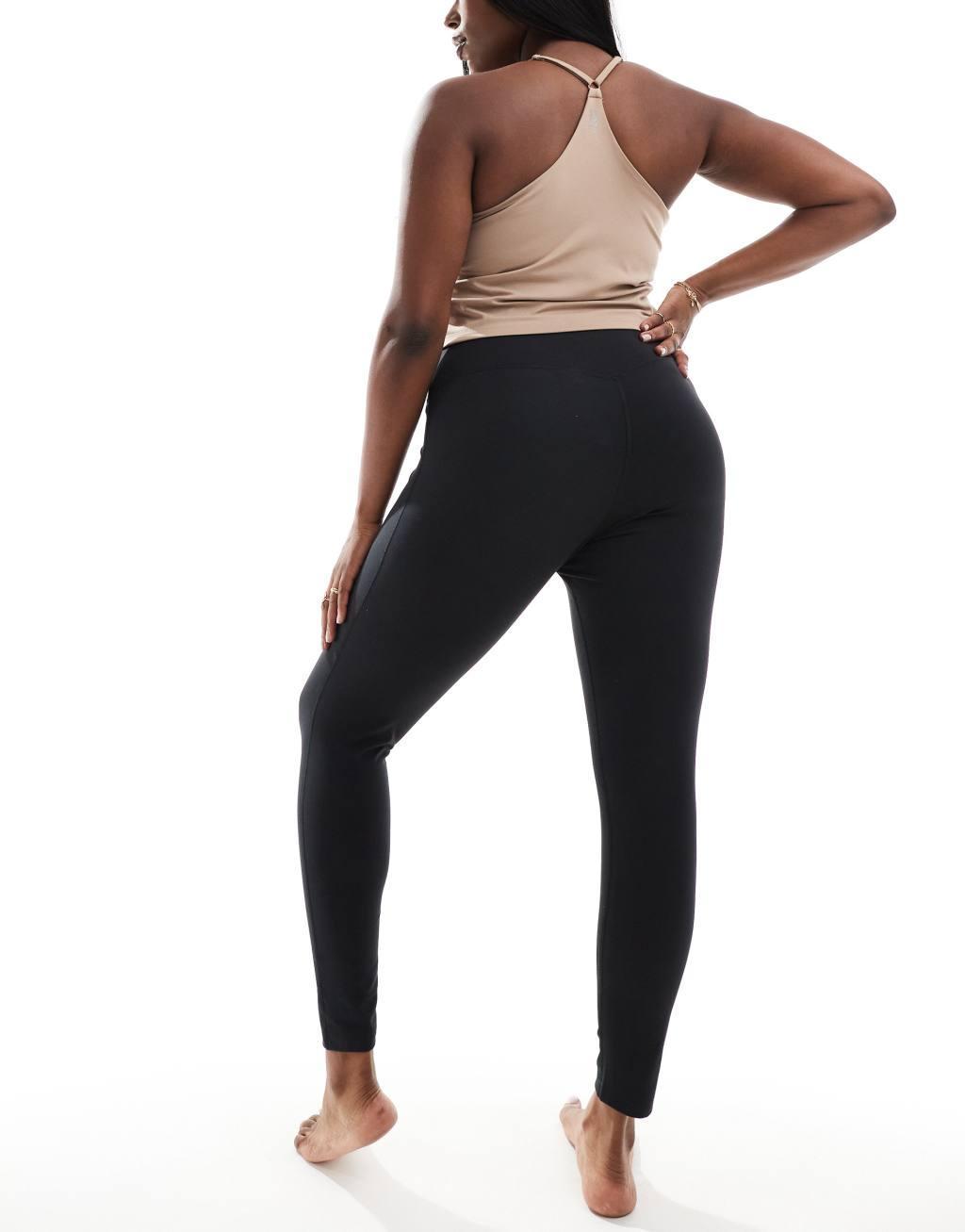 ASOS 4505 Curve Icon yoga soft touch gym leggings in black Product Image