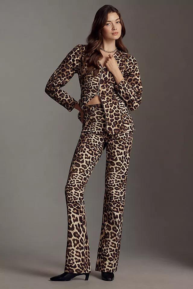 ALIGNE Miso Leopard-Print Straight-Leg Jeans product image