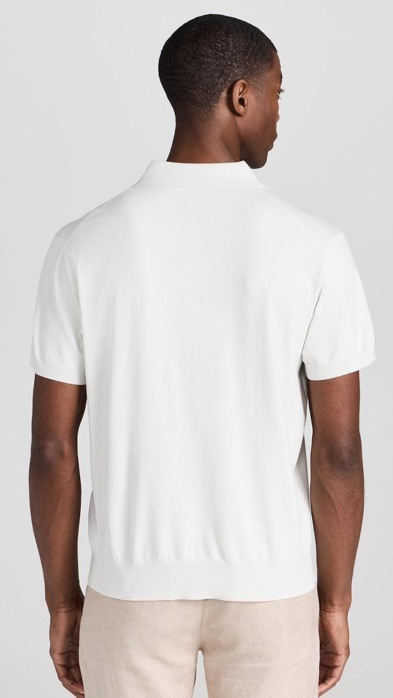 Club Monaco Short Sleeve Tech Johnny Collar Polo | Shopbop Product Image