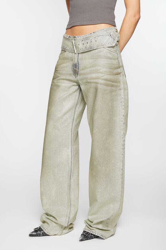 Coated denim trousers Product Image