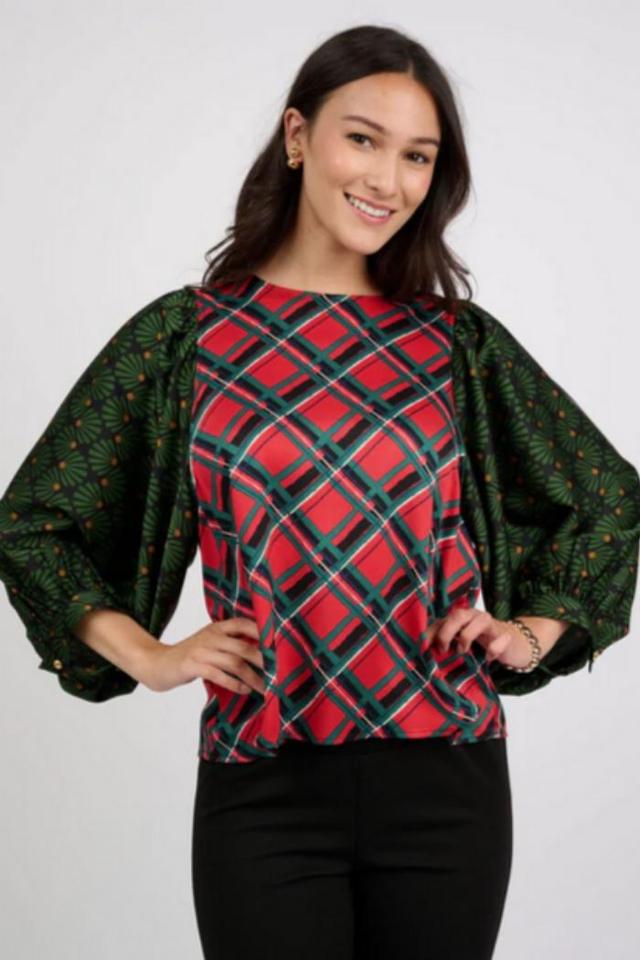 Tartan And Frills Top Product Image