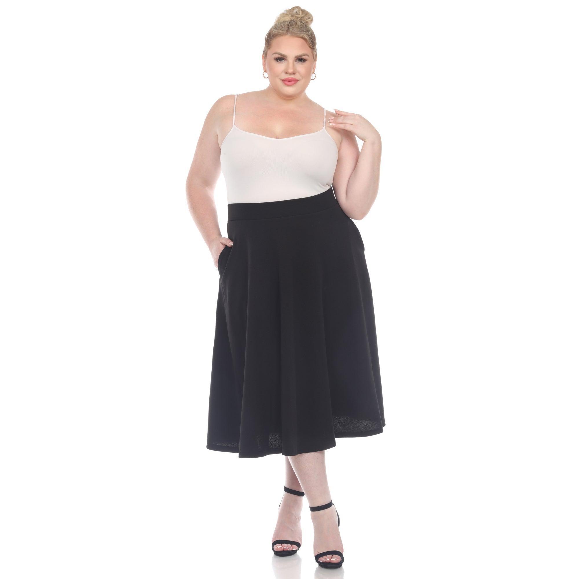 Tasmin Flare Midi Skirts - Plus Product Image