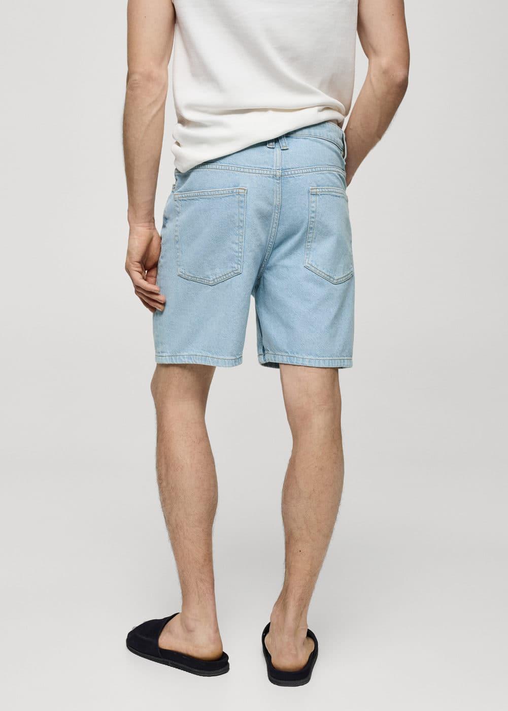 MANGO MAN - Regular fit denim Bermuda shorts bleach blueMen Product Image