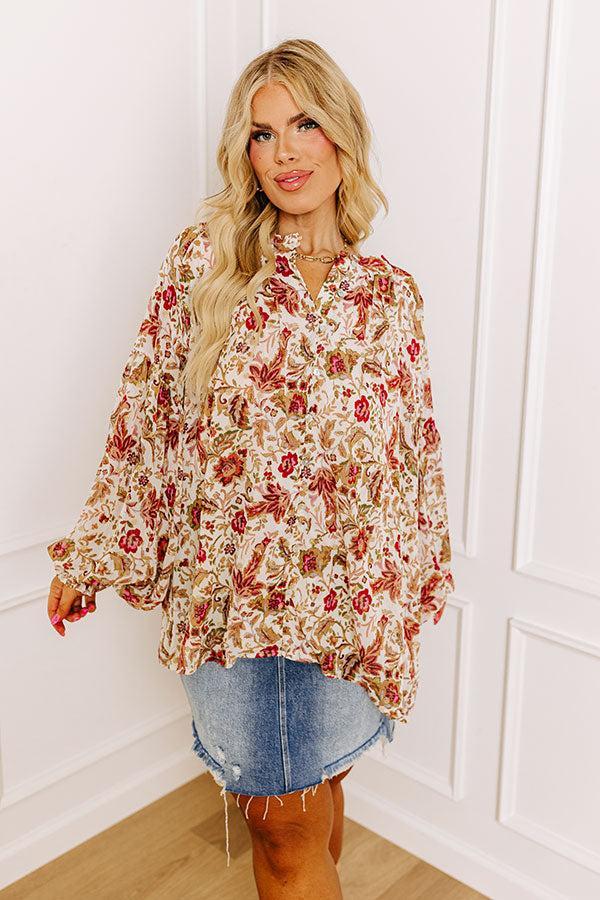 Style Statement Floral Top Curves Product Image