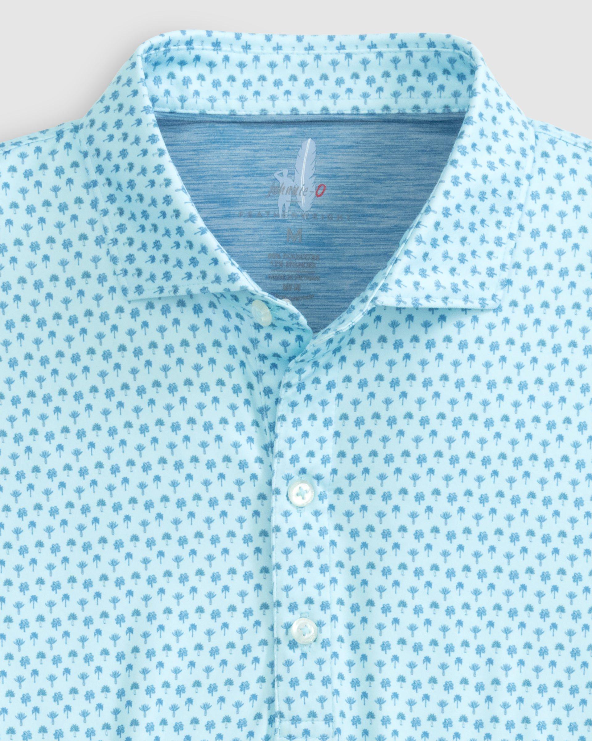 johnnie-O Featherweight Performance Polo - Woods Print Product Image