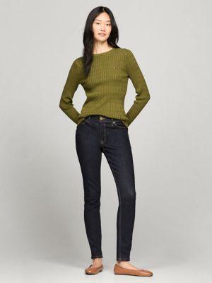 Long-Sleeve Cable Knit Sweater Product Image