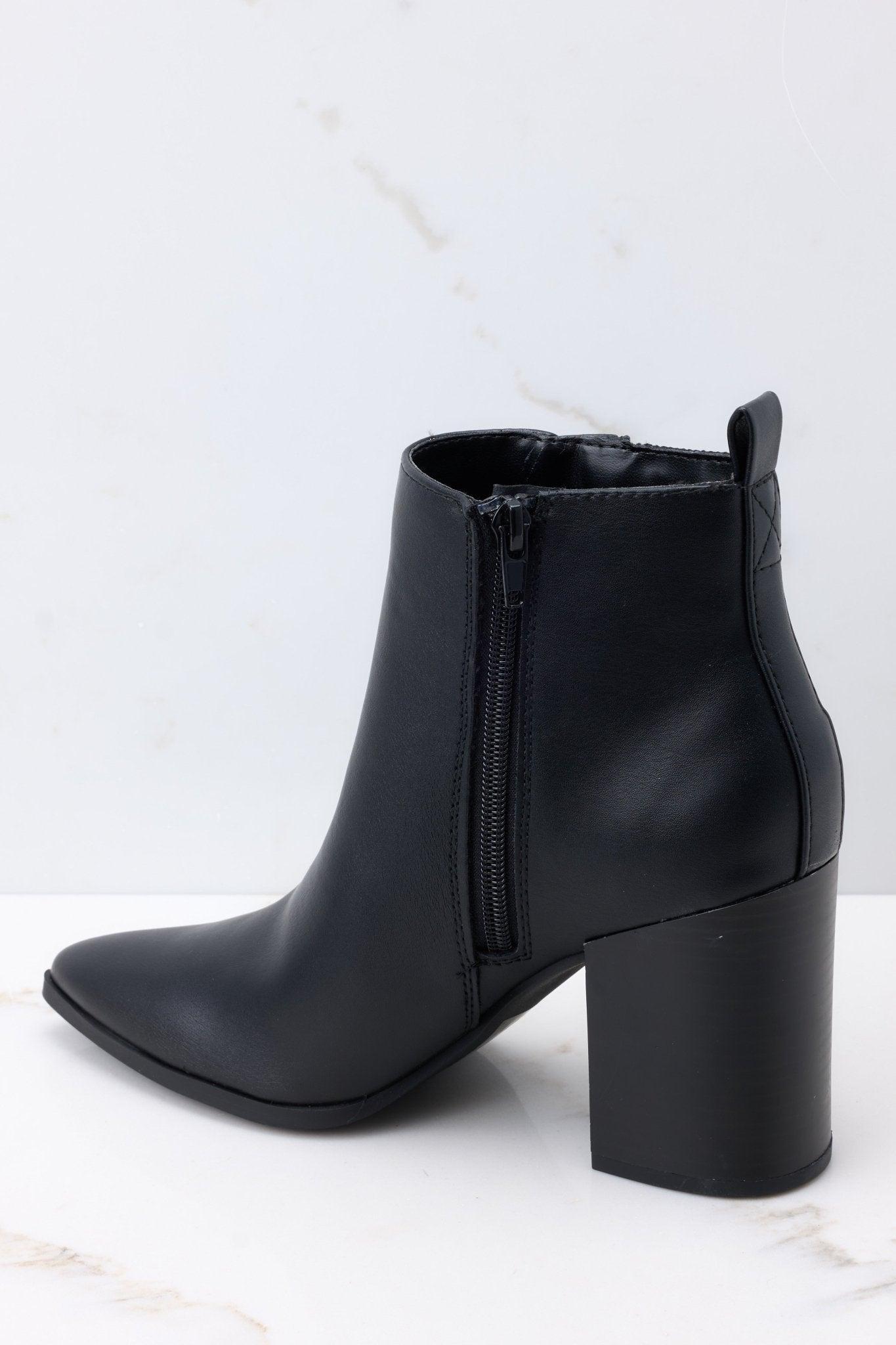 Step On Over Black Ankle Boots Product Image