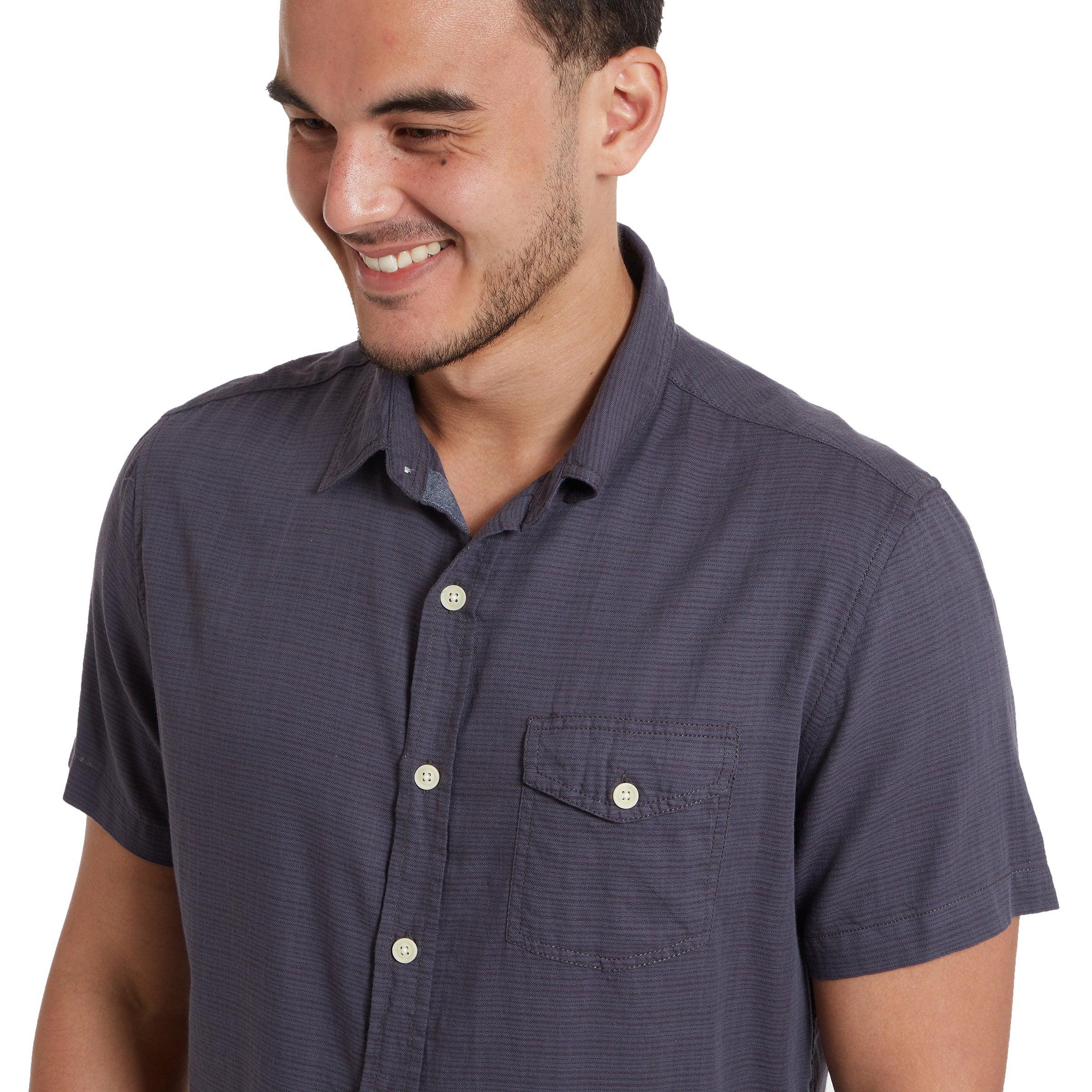 Horizon Slub Twill Shirt - Charcoal (Final Sale) Product Image