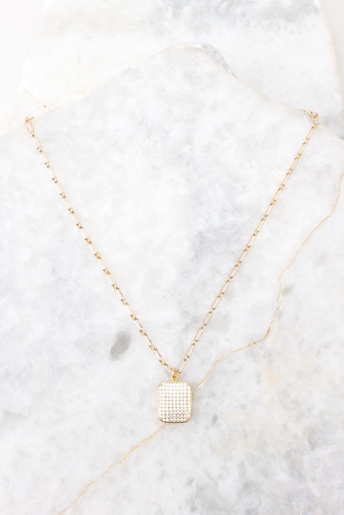 Treating Myself Gold Necklace Product Image