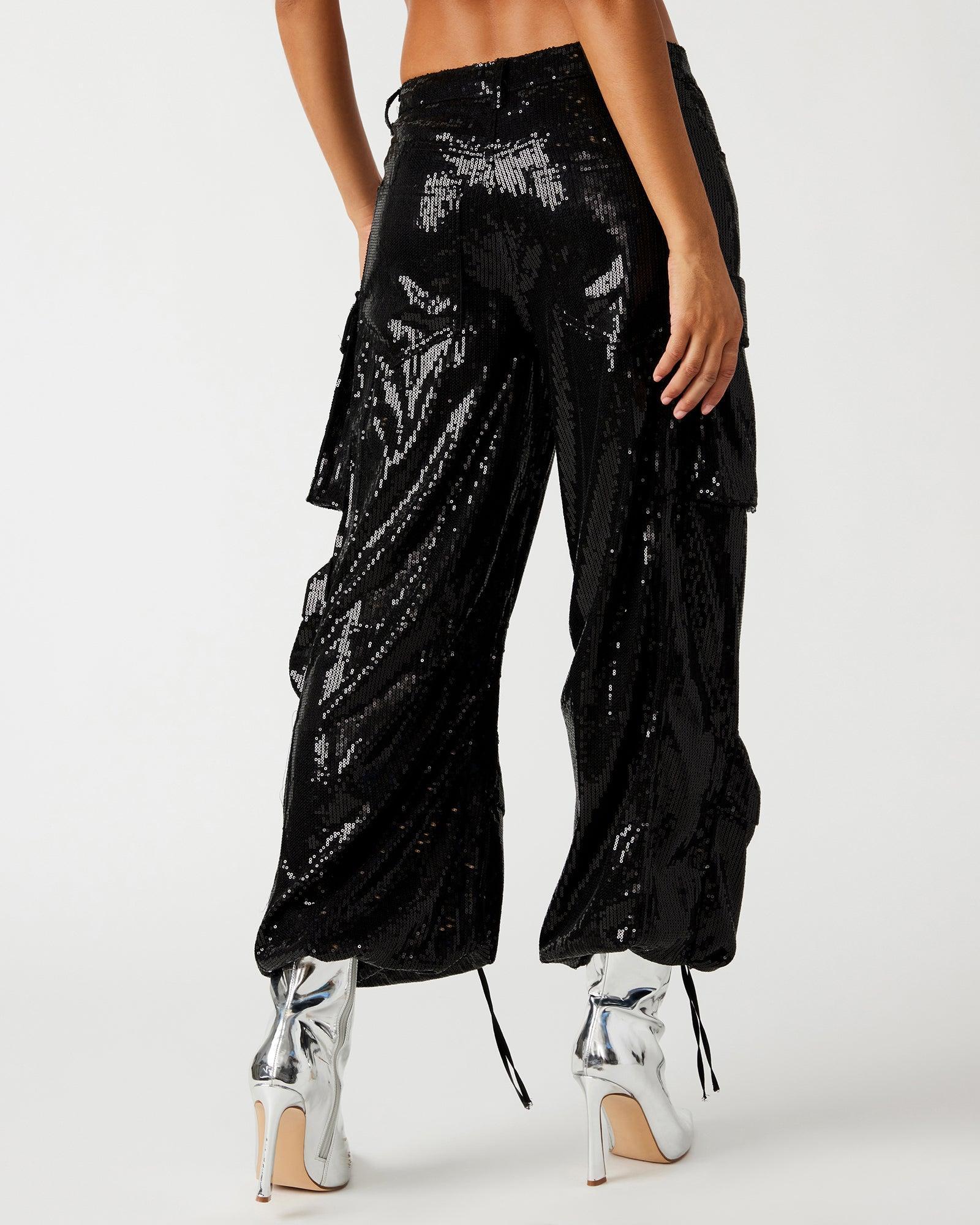 DUO SEQUIN PANT BLACK Female Product Image