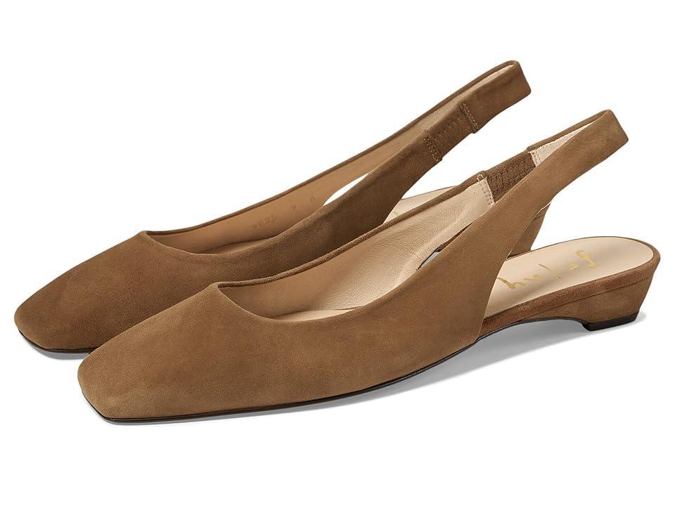 French Sole Mischa (Dark Camel Suede) Women's Flat Shoes Product Image