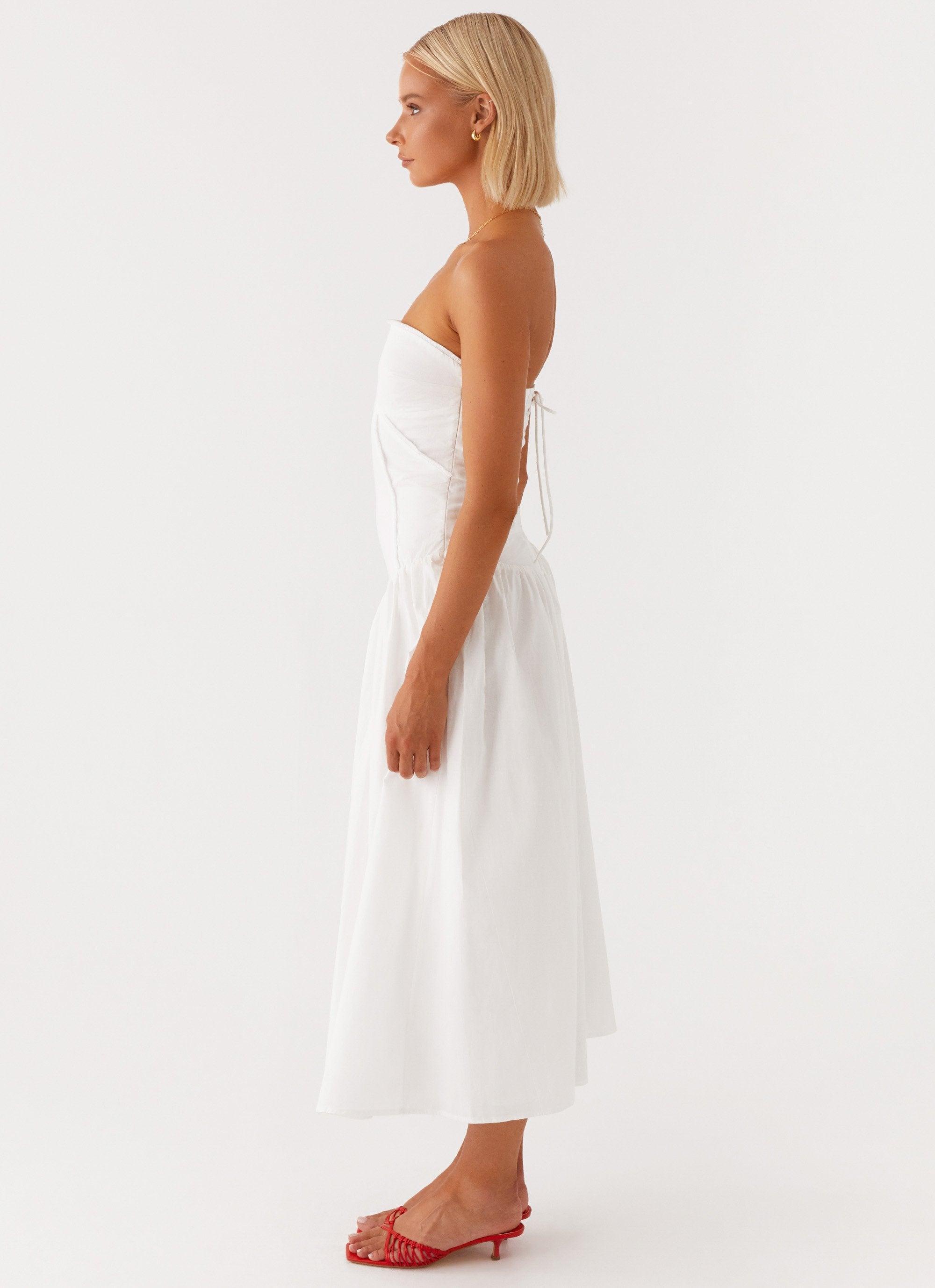 Larnie Midi Dress - White Product Image