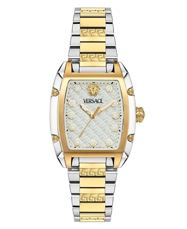 Versace Womens Swiss Two-Tone Stainless Steel Bracelet Watch 45x36mm Product Image