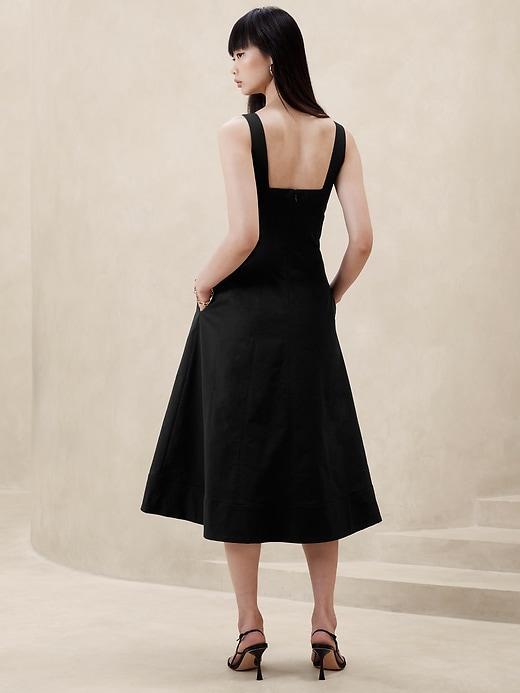 Natalia Square-Neck Midi Dress Product Image