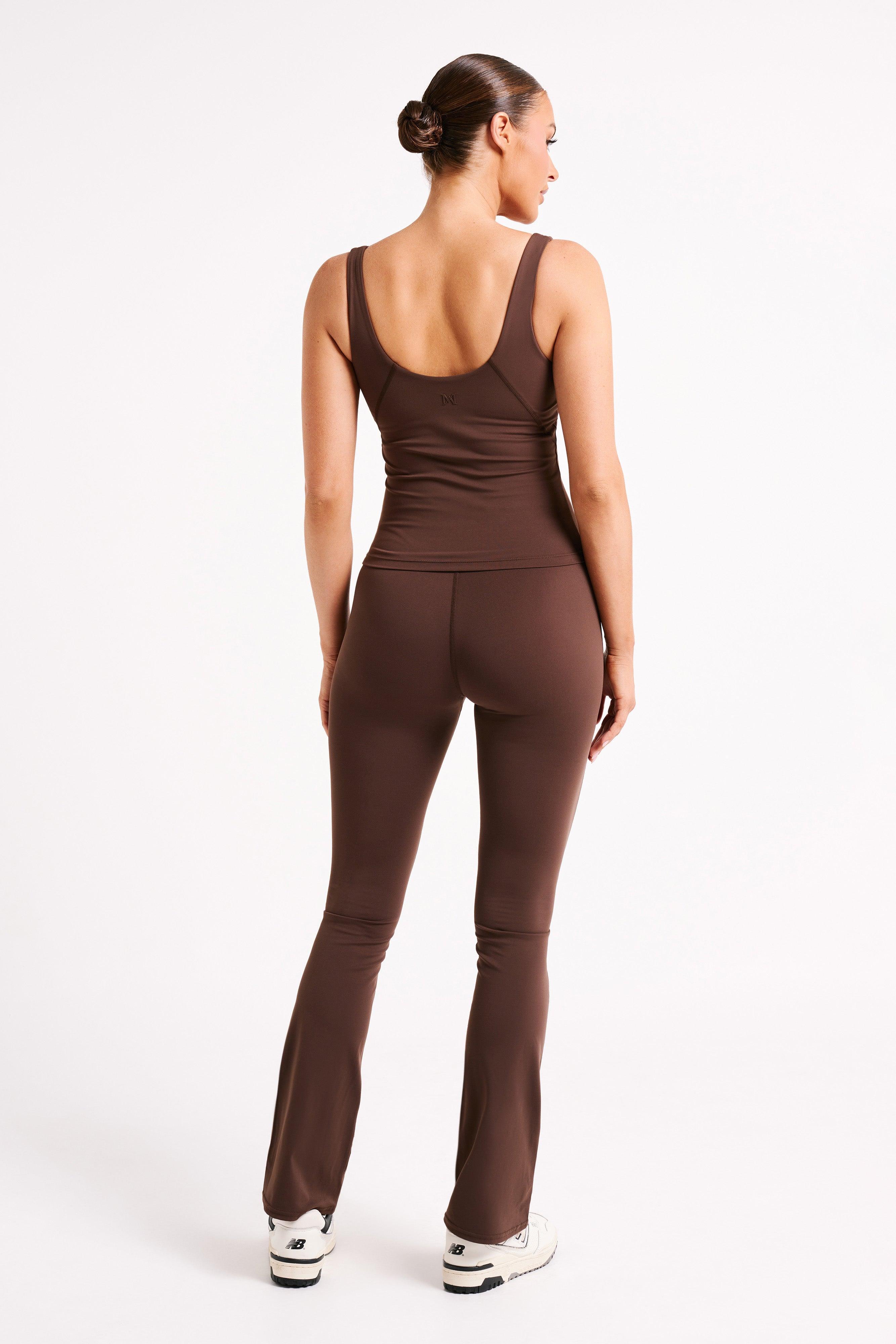 Nadine Yoga Top - Dark Chocolate Product Image