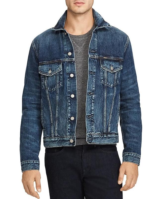 Polo Ralph Lauren Denim Icon Trucker Jacket (Trenton) Men's Coat Product Image