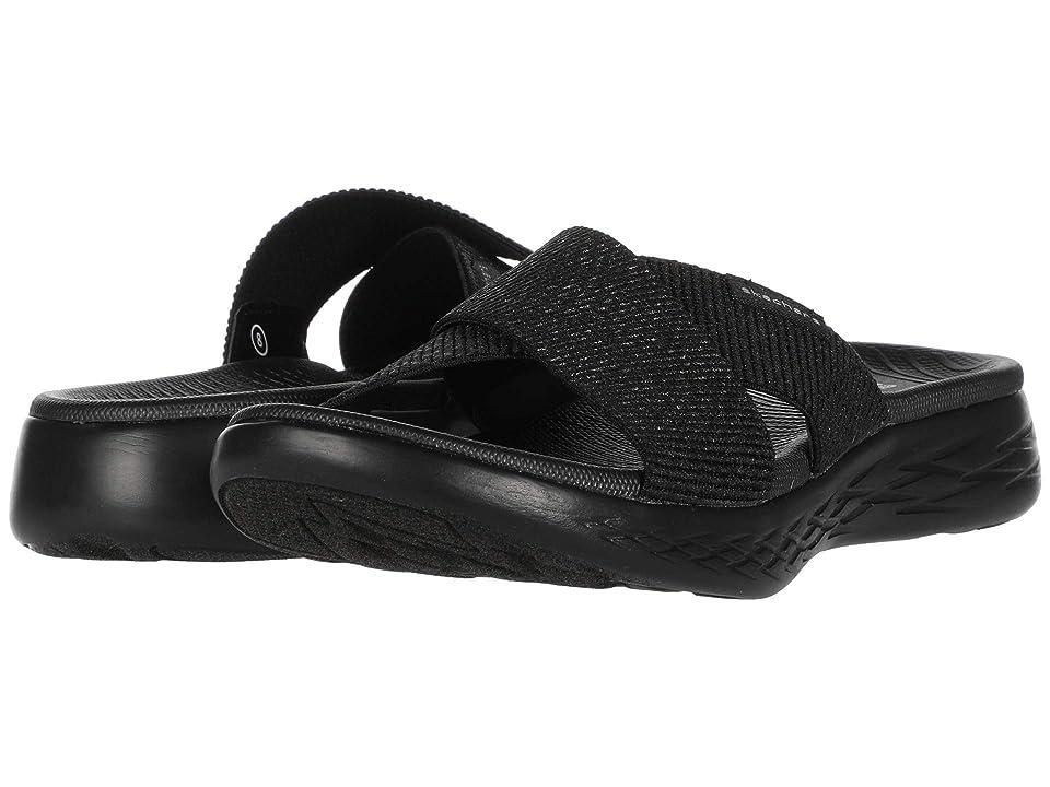 SKECHERS Performance On-The-Go 600 - Glistening (Black) Women's Sandals Product Image