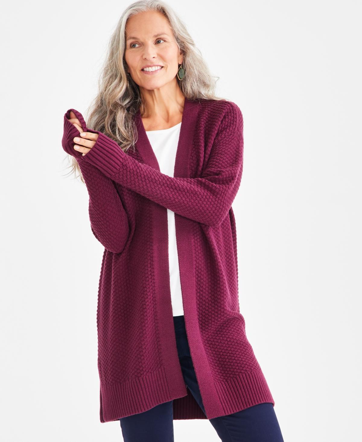 Style & Co Womens Open-Front Long-Sleeve Cardigan, Created for Macys Product Image