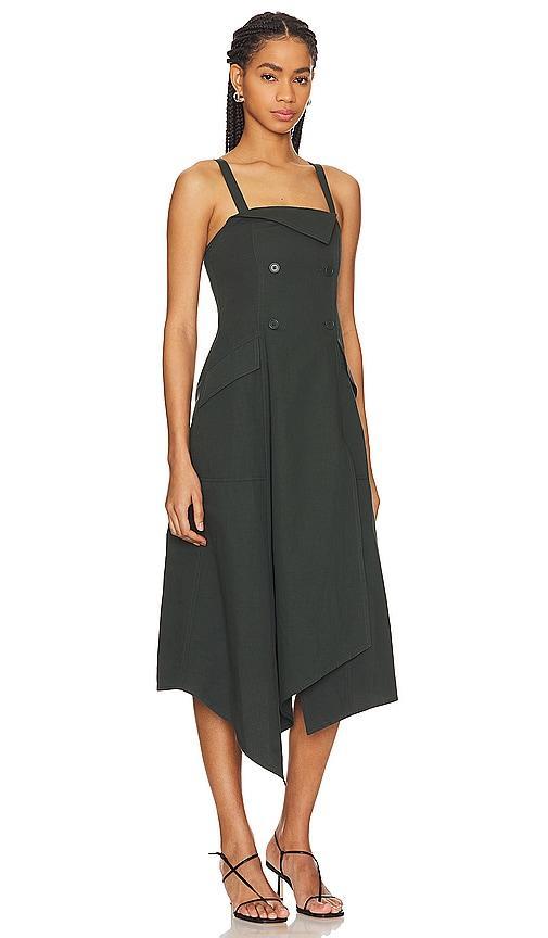 Scarlett Sleeveless Button-Front Midi Dress Product Image