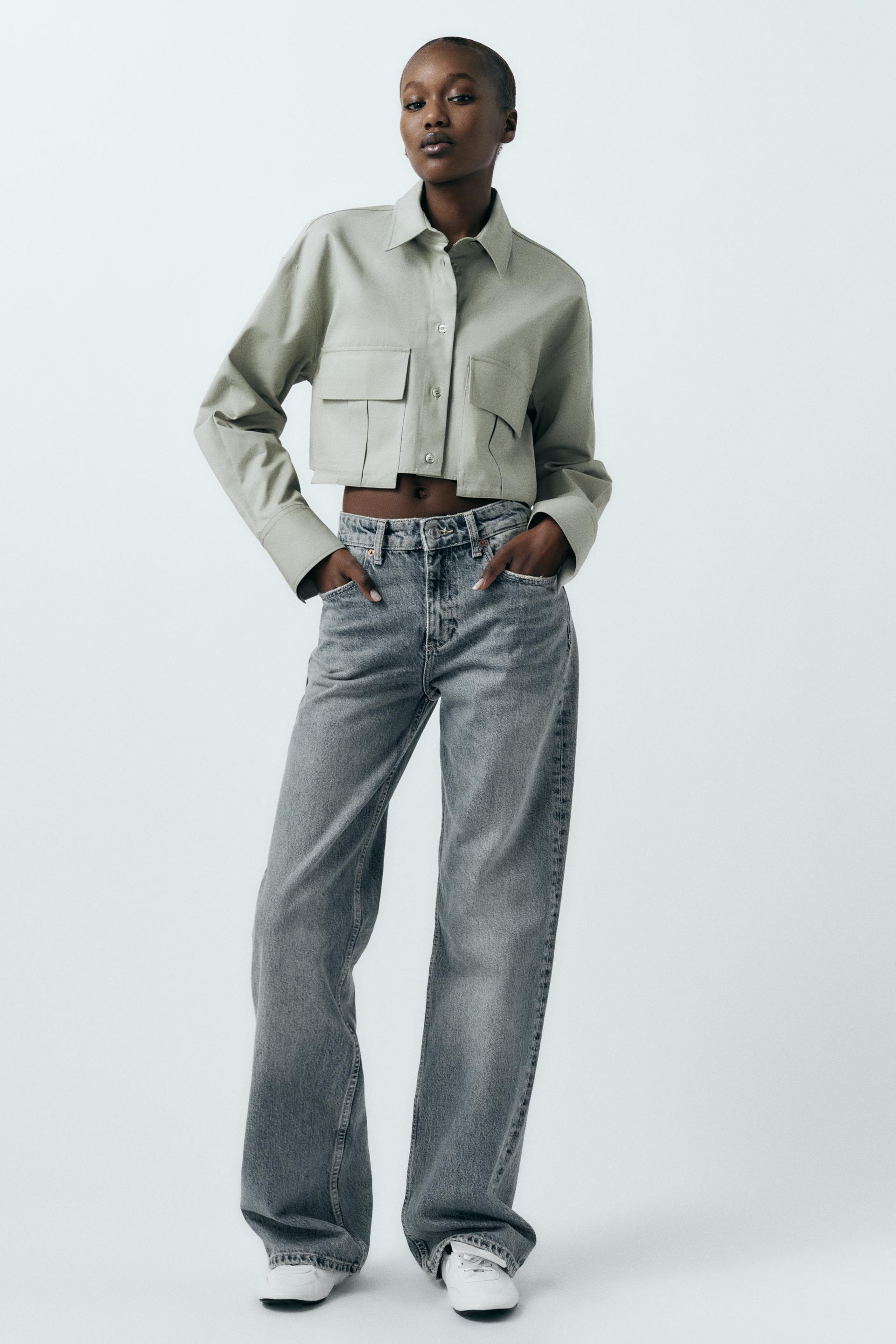 CROPPED GABARDINE SHIRT product image