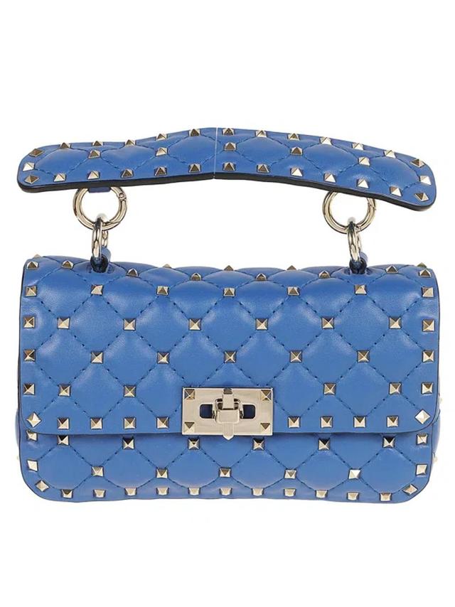 Small Shoulder Bag Rockstud Spike In Zhx Riverside Blue Product Image