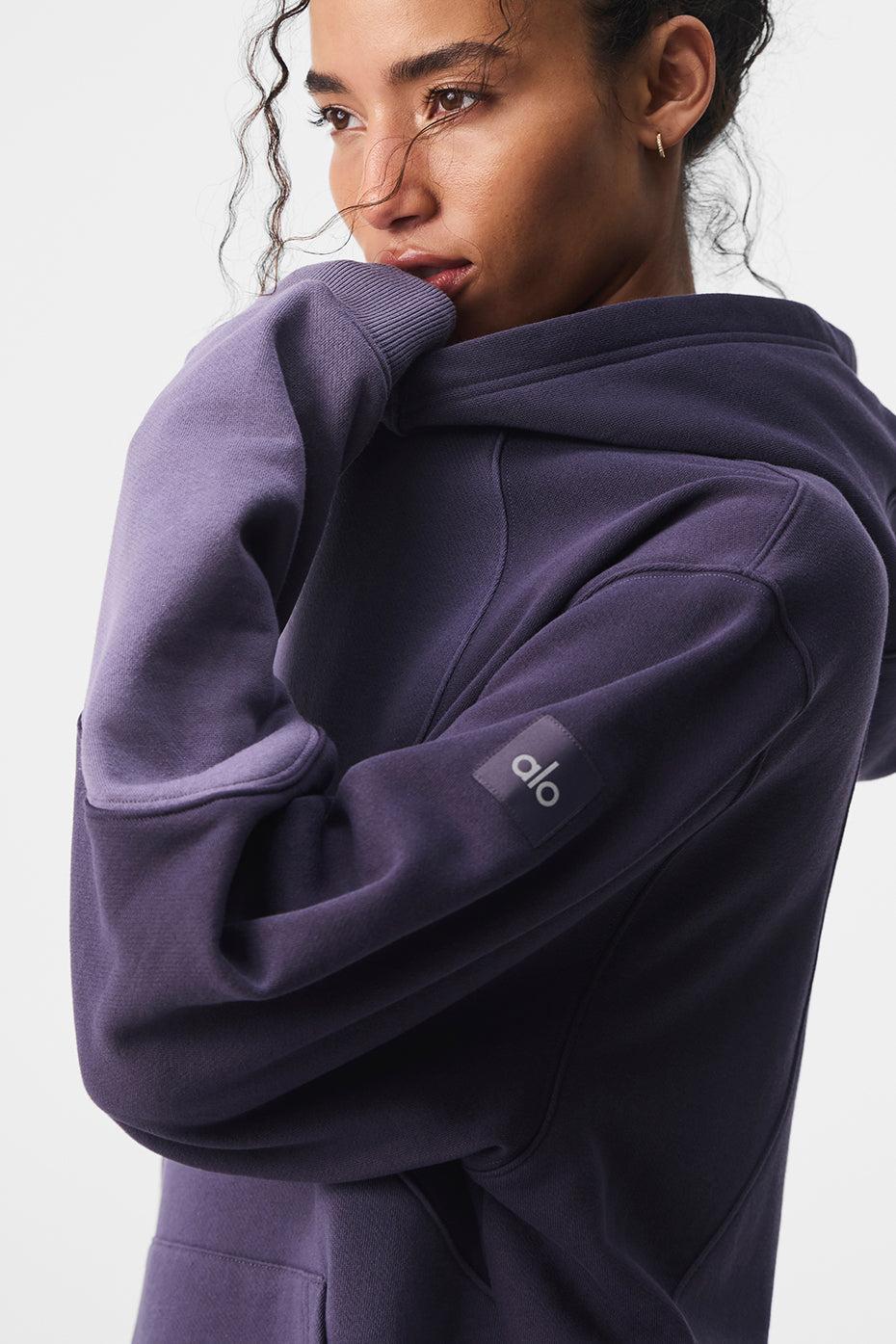 Make Waves Hoodie - Italian Plum Tonal Female Product Image