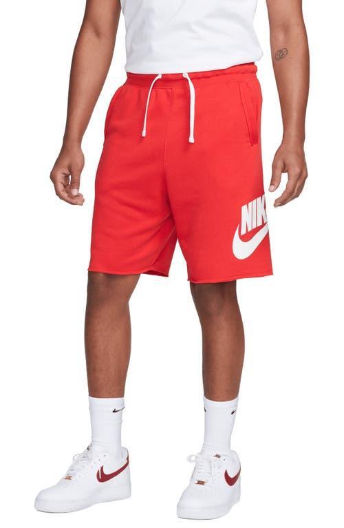 Nike Mens Nike Club Alumni Shorts - Mens Red/White Product Image