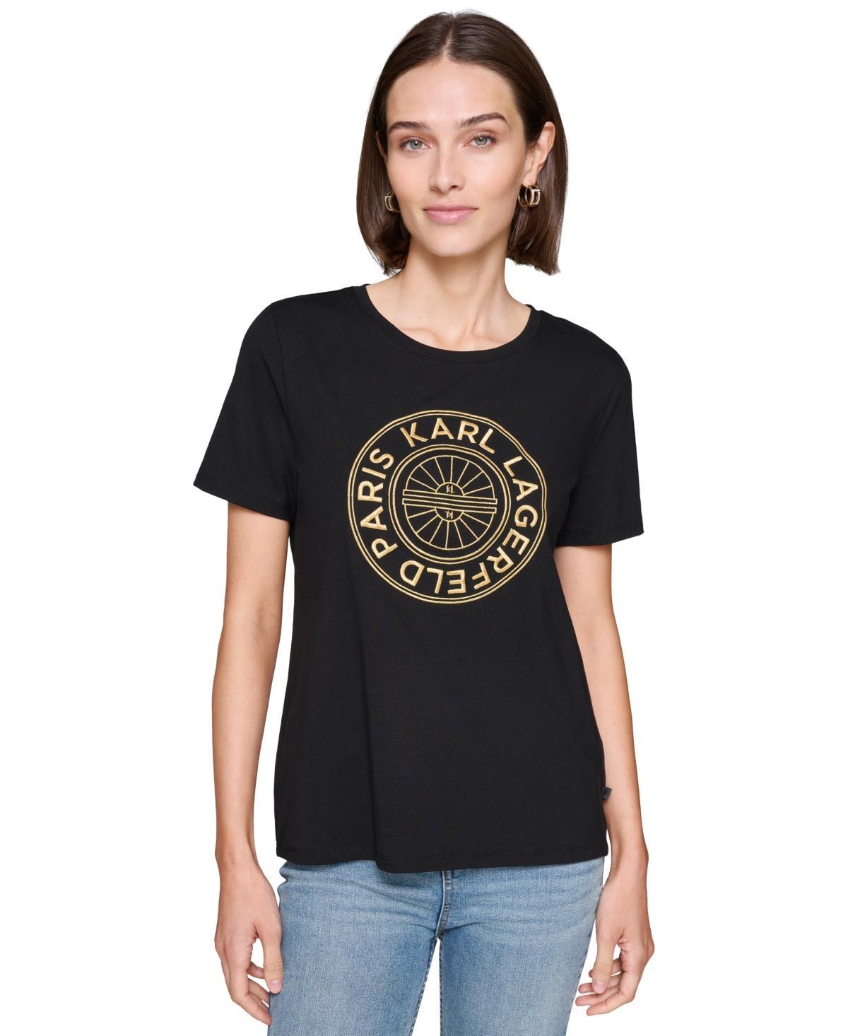 Karl Lagerfeld Paris Womens Graphic T-Shirt Product Image