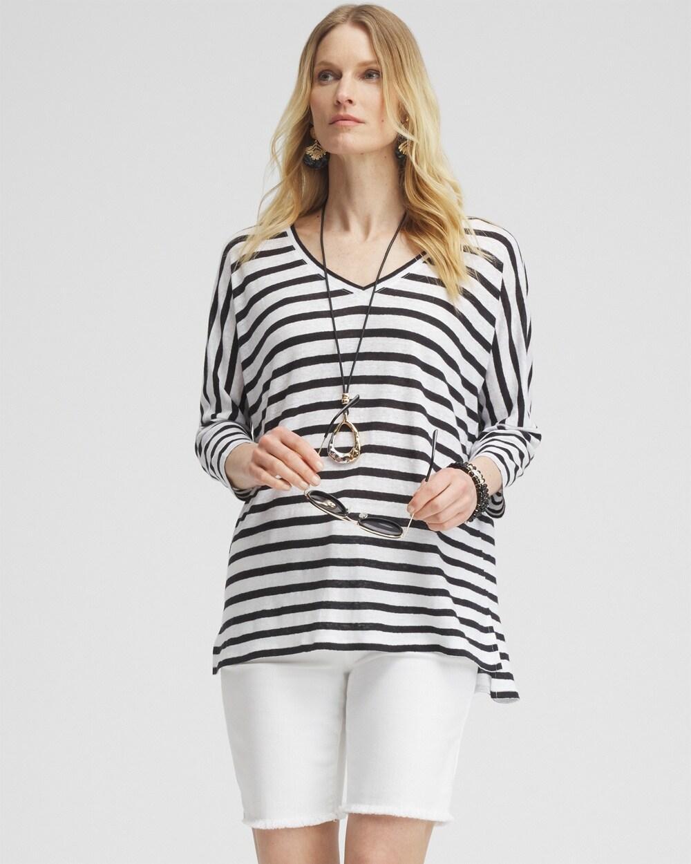 Women's Linen Drop Shoulder Tunic Top product image