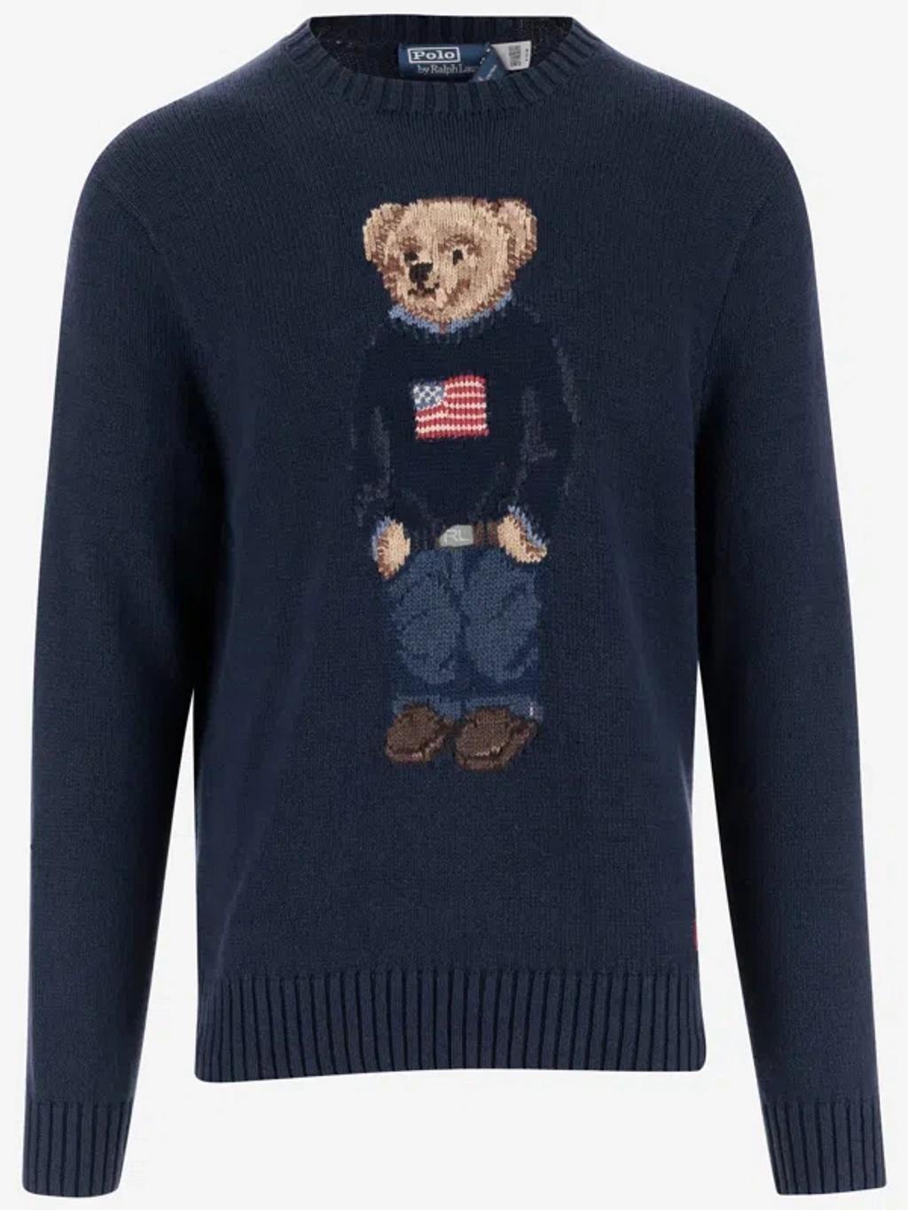 POLO RALPH LAUREN Cotton Blend Polo Bear Sweater Product Image