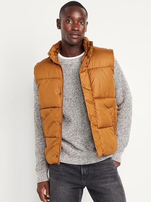 Water-Resistant Puffer Vest Product Image