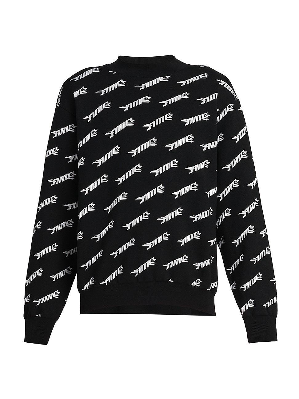 Mens All Over Knit Crewneck Sweater product image