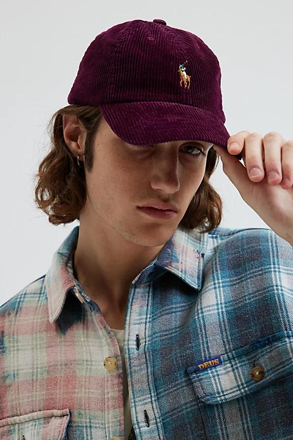 Polo Ralph Lauren Logo Icon Corduroy Baseball Hat Mens at Urban Outfitters Product Image