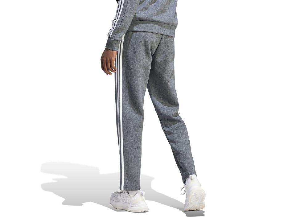 adidas Mens adidas Essentials 3-Stripes Open Hem Fleece Pants - Mens Black Product Image