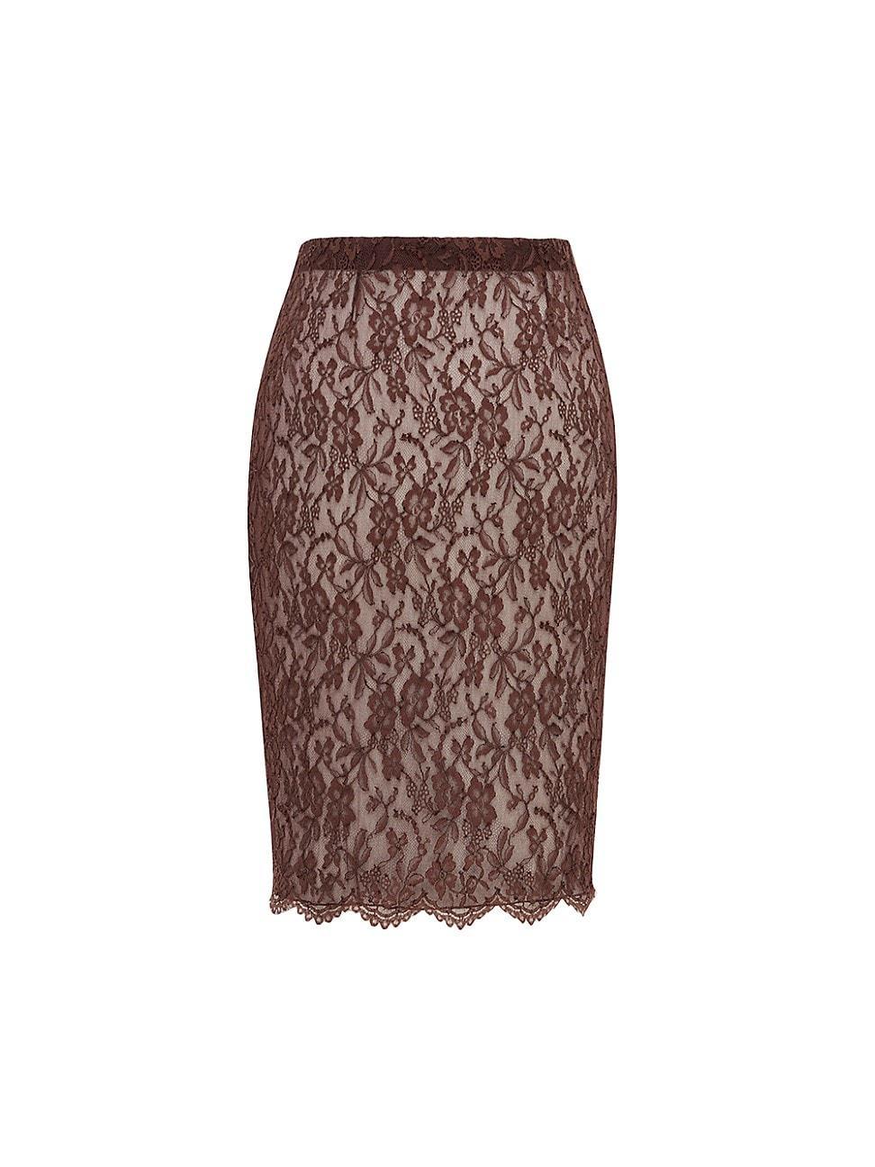 Womens Pencil Skirt in Lace Product Image